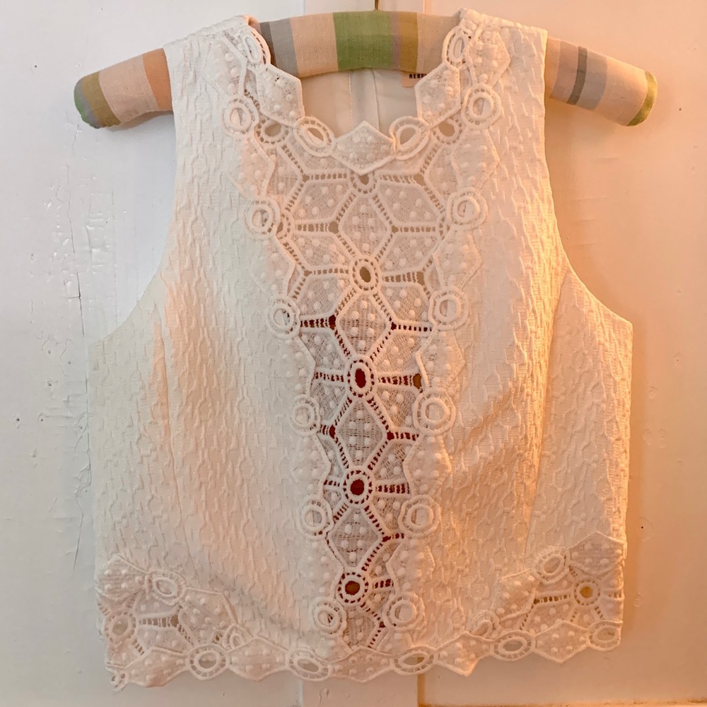 Rebecca Taylor, White Crop Top sz 4